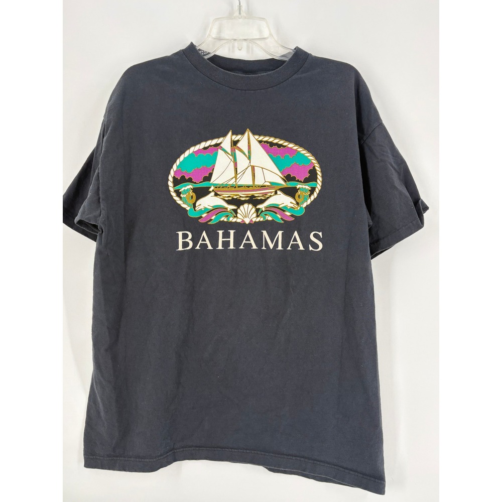 Vintage Bahamas Graphic T-Shirt XL Souvenir Tee Vacation‎ 90s Dinorah Sportswear